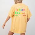 Battery Life Of A School Teacher Monday To Friday For Men Women Women's Comfort Colors T-Shirt Back Print Mustard
