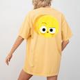 The Big Cheese Good Egg Teacher Halloween Costume Food Group Women's Comfort Colors T-Shirt Back Print Mustard The Big Cheese Good Egg Teacher Halloween Costume Food Group Women's Comfort Colors T-Shirt Back Print Mustard