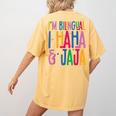 I Am Bilingual I Haha And Jaja Latina Latino Spanish Teacher Women's Comfort Colors T-Shirt Back Print Mustard I Am Bilingual I Haha And Jaja Latina Latino Spanish Teacher Women's Comfort Colors T-Shirt Back Print Mustard