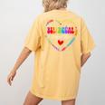 Bilingues Dream Team Dual Language Bilingual Crew Teacher Women's Comfort Colors T-Shirt Back Print Mustard Bilingues Dream Team Dual Language Bilingual Crew Teacher Women's Comfort Colors T-Shirt Back Print Mustard