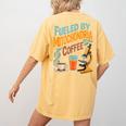 Biology Teacher Science Fueled By Mitochondria Coffee Women's Comfort Colors T-Shirt Back Print Mustard Biology Teacher Science Fueled By Mitochondria Coffee Women's Comfort Colors T-Shirt Back Print Mustard