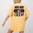 Boo Boo Crew First Aid School Nurse Day Care Teacher Women's Comfort Colors T-Shirt Back Print Mustard Boo Boo Crew First Aid School Nurse Day Care Teacher Women's Comfort Colors T-Shirt Back Print Mustard
