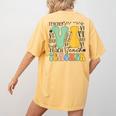 Braille Teacher Of The Visually Impaired Groovy VI Teacher Women's Comfort Colors T-Shirt Back Print Mustard Braille Teacher Of The Visually Impaired Groovy VI Teacher Women's Comfort Colors T-Shirt Back Print Mustard