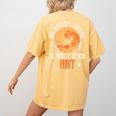 My Broom Broke So Now I Teach Art Teacher Halloween Costume For Men Women Women's Comfort Colors T-Shirt Back Print Mustard