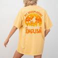 My Broom Broke So Now I Teach English Halloween Teacher Women's Comfort Colors T-Shirt Back Print Mustard My Broom Broke So Now I Teach English Halloween Teacher Women's Comfort Colors T-Shirt Back Print Mustard