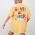 Bruh We Back Teachers First Day Back To School Teachers Women's Comfort Colors T-Shirt Back Print Mustard Bruh We Back Teachers First Day Back To School Teachers Women's Comfort Colors T-Shirt Back Print Mustard