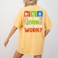 Bruh Did You Even Show Your Work For Science Teachers For Men Women Women's Comfort Colors T-Shirt Back Print Mustard