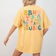 Bruh It's A Good Day To Make Music Musician Music Teacher Women's Comfort Colors T-Shirt Back Print Mustard