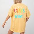 Cactus Teacher Shirt Cute Teacher Shirt Women's Comfort Colors T-Shirt Back Print Mustard