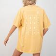 Calculator Costume Halloween Math Teacher Nerd For Men Women Women's Comfort Colors T-Shirt Back Print Mustard