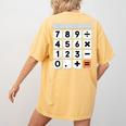 Calculator Easy Halloween Costume For Math Teacher Women's Comfort Colors T-Shirt Back Print Mustard Calculator Easy Halloween Costume For Math Teacher Women's Comfort Colors T-Shirt Back Print Mustard