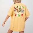 All Is Calm Just Kidding This Is Pre-K Christmas Teacher Women's Comfort Colors T-Shirt Back Print Mustard All Is Calm Just Kidding This Is Pre-K Christmas Teacher Women's Comfort Colors T-Shirt Back Print Mustard