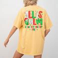 All Calm Said No Teacher Teacher Christmas Lights Women's Comfort Colors T-Shirt Back Print Mustard All Calm Said No Teacher Teacher Christmas Lights Women's Comfort Colors T-Shirt Back Print Mustard