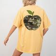 Camo Apple Camouflage Clothing School Student Camo Teacher Men Women Kids Women's Comfort Colors T-Shirt Back Print Mustard Camo Apple Camouflage Clothing School Student Camo Teacher Men Women Kids Women's Comfort Colors T-Shirt Back Print Mustard