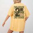 Camo Team 2nd Grade Squad Back To School Teacher Kids Boys Women's Comfort Colors T-Shirt Back Print Mustard