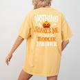 You Cannot Scare Me I'm An Toddler Teacher Halloween Men Women Kids Women's Comfort Colors T-Shirt Back Print Mustard You Cannot Scare Me I'm An Toddler Teacher Halloween Men Women Kids Women's Comfort Colors T-Shirt Back Print Mustard