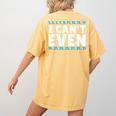 I Can't Even Math Mathematics Teacher Women's Comfort Colors T-Shirt Back Print Mustard