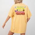 You Can't Scare Me I'm A Preschool Teacher Halloween Women's Comfort Colors T-Shirt Back Print Mustard You Can't Scare Me I'm A Preschool Teacher Halloween Women's Comfort Colors T-Shirt Back Print Mustard