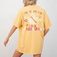 You Can't Scare Me I'm a Principal Halloween Teacher Women's Comfort Colors T-Shirt Back Print Mustard
