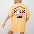 You Can't Scare Me I Teach Art Retro Teacher Ghost Halloween Women's Comfort Colors T-Shirt Back Print Mustard You Can't Scare Me I Teach Art Retro Teacher Ghost Halloween Women's Comfort Colors T-Shirt Back Print Mustard