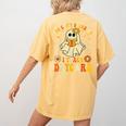You Can’t Scare Me I Teach Daycare Teacher Halloween Ghost Women's Comfort Colors T-Shirt Back Print Mustard You Can’t Scare Me I Teach Daycare Teacher Halloween Ghost Women's Comfort Colors T-Shirt Back Print Mustard