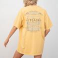 You Cant Scare Me I Teach Middle School Teacher Women's Comfort Colors T-Shirt Back Print Mustard You Cant Scare Me I Teach Middle School Teacher Women's Comfort Colors T-Shirt Back Print Mustard