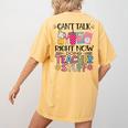 Can't Talk Right Now Doing Teacher Stuff Women's Comfort Colors T-Shirt Back Print Mustard Can't Talk Right Now Doing Teacher Stuff Women's Comfort Colors T-Shirt Back Print Mustard
