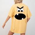Carrot Teacher Matching Halloween Costume Women's Comfort Colors T-Shirt Back Print Mustard
