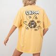 Catom Science Teacher Chemistry Lover Physics School Cat Women's Comfort Colors T-Shirt Back Print Mustard