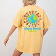 Celebrate Diversity Everyday Teachers & School Student Women's Comfort Colors T-Shirt Back Print Mustard Celebrate Diversity Everyday Teachers & School Student Women's Comfort Colors T-Shirt Back Print Mustard