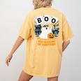 Chemistry Boo Ghost Element Of Surprise Science Teacher Tee Women's Comfort Colors T-Shirt Back Print Mustard