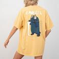 Chemistry Chemist Student Science Teacher Mole Women's Comfort Colors T-Shirt Back Print Mustard
