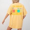 Chemistry Teacher Element Science Student Chemist Women's Comfort Colors T-Shirt Back Print Mustard