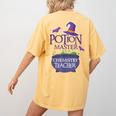 Chemistry Teacher Halloween Shirt School POTION MASTER Women's Comfort Colors T-Shirt Back Print Mustard Chemistry Teacher Halloween Shirt School POTION MASTER Women's Comfort Colors T-Shirt Back Print Mustard