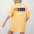 Chemisty Science Teacher Periodic Table Halloween Women's Comfort Colors T-Shirt Back Print Mustard Chemisty Science Teacher Periodic Table Halloween Women's Comfort Colors T-Shirt Back Print Mustard