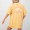 Childcare Provider Daycare Teacher Stole My Sanity Women's Comfort Colors T-Shirt Back Print Mustard