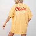 Choir Chorister Choir Teacher Choir Director Women's Comfort Colors T-Shirt Back Print Mustard Choir Chorister Choir Teacher Choir Director Women's Comfort Colors T-Shirt Back Print Mustard