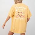 Christmas Candy Cane Work Of Heart Fourth 4th Grade Teacher Women's Comfort Colors T-Shirt Back Print Mustard Christmas Candy Cane Work Of Heart Fourth 4th Grade Teacher Women's Comfort Colors T-Shirt Back Print Mustard