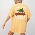 Christmas Teacher Squad Festive Car Tree Lights Xmas Women's Comfort Colors T-Shirt Back Print Mustard Christmas Teacher Squad Festive Car Tree Lights Xmas Women's Comfort Colors T-Shirt Back Print Mustard