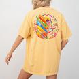 Colorful Brain Art Teacher Artist Painter Student Women's Comfort Colors T-Shirt Back Print Mustard Colorful Brain Art Teacher Artist Painter Student Women's Comfort Colors T-Shirt Back Print Mustard