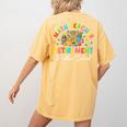 Colorful Math Teacher Retirement Solve The Problem Retired Women's Comfort Colors T-Shirt Back Print Mustard