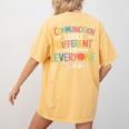 Communication ASL Teacher Deaf People ASL Interpreter Women's Comfort Colors T-Shirt Back Print Mustard Communication ASL Teacher Deaf People ASL Interpreter Women's Comfort Colors T-Shirt Back Print Mustard