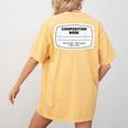 Composition Notebook Halloween Costume Teacher Student Women's Comfort Colors T-Shirt Back Print Mustard Composition Notebook Halloween Costume Teacher Student Women's Comfort Colors T-Shirt Back Print Mustard