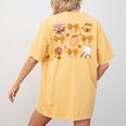Coquette Bow Teacher Thanksgiving Fall Autumn Girls Women Women's Comfort Colors T-Shirt Back Print Mustard Coquette Bow Teacher Thanksgiving Fall Autumn Girls Women Women's Comfort Colors T-Shirt Back Print Mustard