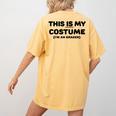 THIS IS MY COSTUME Eraser Teacher Halloween Costume Women's Comfort Colors T-Shirt Back Print Mustard THIS IS MY COSTUME Eraser Teacher Halloween Costume Women's Comfort Colors T-Shirt Back Print Mustard