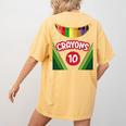 Crayon Box Fun Teacher Student Crayon Squad Halloween 2022 Women's Comfort Colors T-Shirt Back Print Mustard