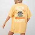 Creepin It Real Kindergarten Monsters Halloween Teacher Women's Comfort Colors T-Shirt Back Print Mustard Creepin It Real Kindergarten Monsters Halloween Teacher Women's Comfort Colors T-Shirt Back Print Mustard