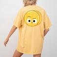 Cute Good Egg Teacher Halloween Costume Group The Big Cheese Women's Comfort Colors T-Shirt Back Print Mustard