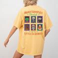 Cute Halloween Teacher Women's Comfort Colors T-Shirt Back Print Mustard Cute Halloween Teacher Women's Comfort Colors T-Shirt Back Print Mustard