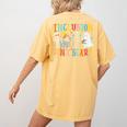 Cute Inclusion Isn't Scary Teacher Skeleton Ghost Halloween Women's Comfort Colors T-Shirt Back Print Mustard Cute Inclusion Isn't Scary Teacher Skeleton Ghost Halloween Women's Comfort Colors T-Shirt Back Print Mustard